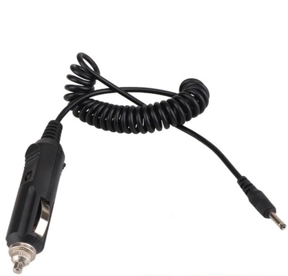ブラック 12V DC カー・タバコ・ライター・チャージャーケーブル 5.5x2.1mm 標準銅
