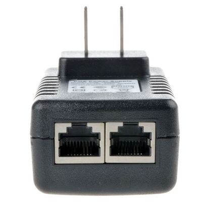 黒 24V 1A 壁プラグ POE インジェクター イーサネット アダプター IP 電話 カメラ 電源 24 V