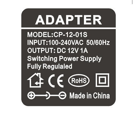 CCTV LED 過電圧と短回路保護のための12V DC電源アダプタ