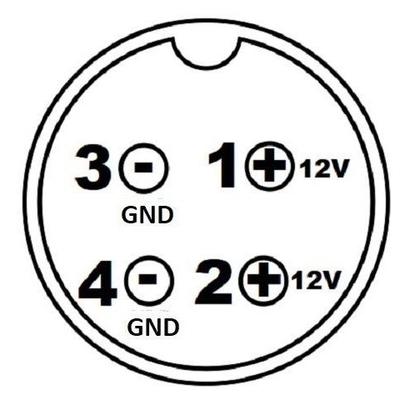 CE証明書 12V 5A デスクトップ用電源アダプタ 60W 4ピンAC DC電源 黒