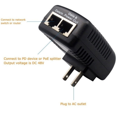 48V 0.5A ウォールプラグ POE インジェクター イーサネット アダプター IP 電話/CCTV IP カメラ 電源 US EU UK AU