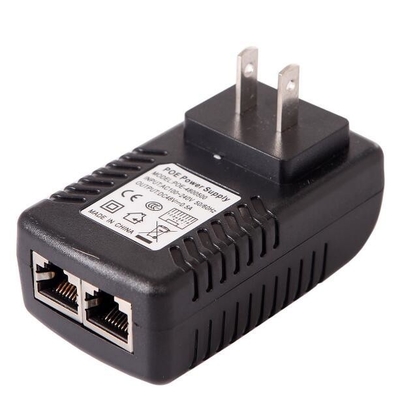 POE インジェクター イーサネット アダプター 48V 500mA IP 電話/カメラの電源用の壁プラグ