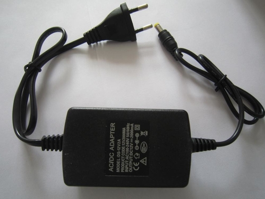 24W 24V 1A 12V 2A AC/DC デスクトップ電源アダプタ 黒出力電圧 24VDC