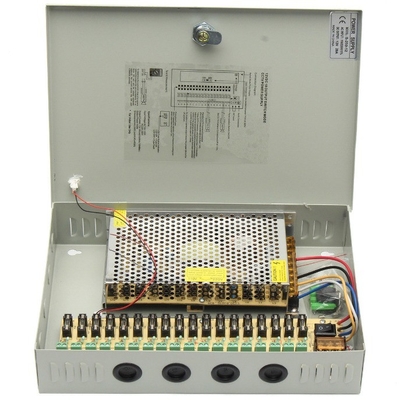 12V 20A DC 18CH チャンネル電源ボックス CCTV セキュリティカメラ監視出力