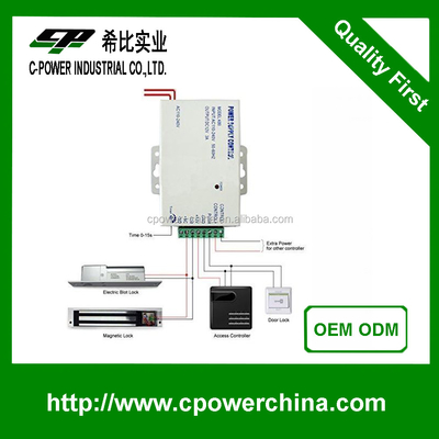 電気ロック電源 セキュリティ / 監視 / 警報のための大電圧 12V 3A UPS