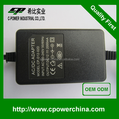 技術 12V 2A 24W DC 電源アダプタ バンカーヒル セキュリティカメラ 簡単にインストール