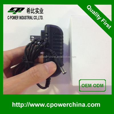 DC電源 5V 12V 24V 出力タイプ 黒 500mA 1A 2A 電子機器用のアダプター