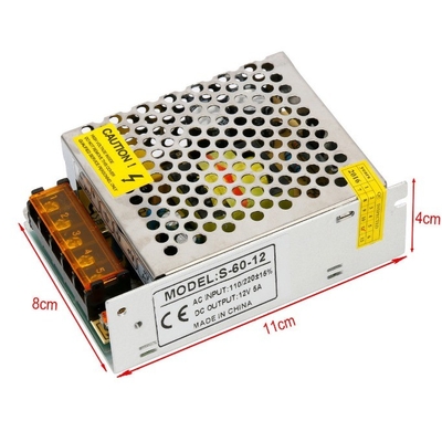 完璧なC電源 12V 5A 60W シングル出力 AC DC スイッチング電源
