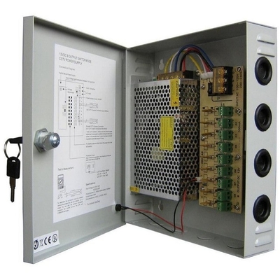 CCTV 9CH セキュリティカメラであなたの財産を保護する 電源箱 DC 12V 15A 180w