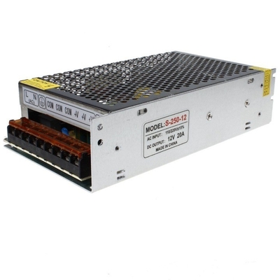 通常のスイッチ電源 12V 出力電圧 20A 出力電流 220V AC から 12V DC