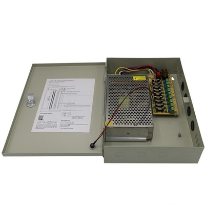 シングル出力 グレー 9ポート 20A 12V DC 切り替え電源 配送箱 C-パワー