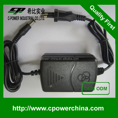 ブラック ホワイト 12V 2A 24V 1A 電源アダプタ