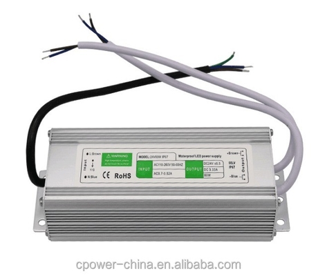 防水 80W 45W 50W 60W 100W 120W DC12V/24V LED電源トランスフォーマー IP67/IP66
