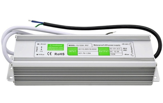 DC12V 24V 150W IP67 常電圧 LEDドライバー 防水設計の電源