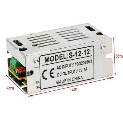 12V 1A 12W CCTV LED出力周波数 50/60Hz エレクトロニクス LED CCEV