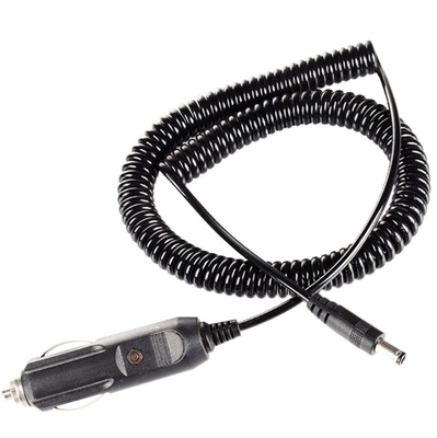 ブラック 12V DC カー・タバコ・ライター・チャージャーケーブル 5.5x2.1mm 標準銅