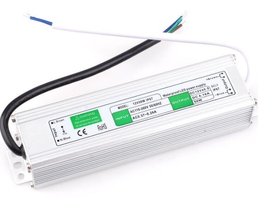 防水 50W トランスフォーマー 電源 LED ドライバー DC12V 単一出力
