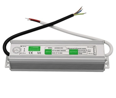 防水 50W トランスフォーマー 電源 LED ドライバー DC12V 単一出力
