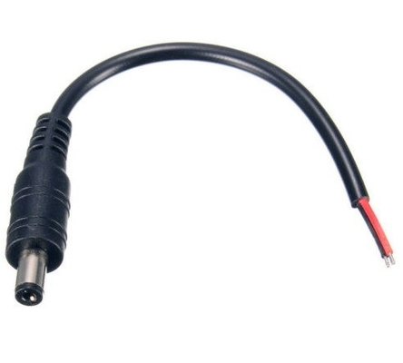 5.5*2.1mm 男性DC電源プラグコネクタ 女性端 CCTVPSUピグテールケーブル12V