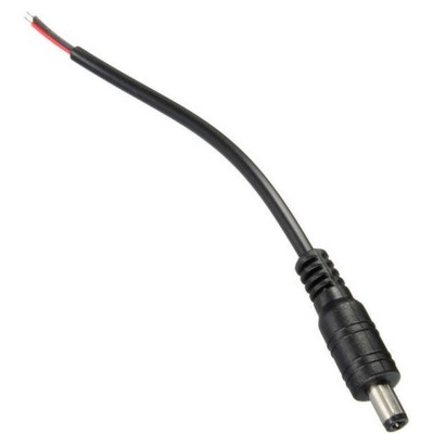 5.5*2.1mm 男性DC電源プラグコネクタ 女性端 CCTVPSUピグテールケーブル12V