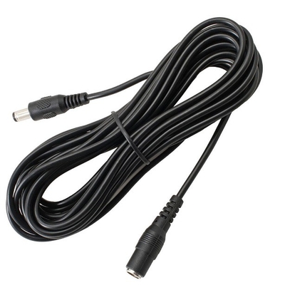 5m 3m 2m 1m DCケーブル ホワイト 女性端 5.5mm x 2.1mm プラグアダプター延長ケーブル