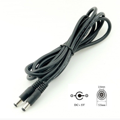 5m 3m 2m 1m DCケーブル ホワイト 女性端 5.5mm x 2.1mm プラグアダプター延長ケーブル