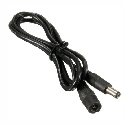 5m 3m 2m 1m DCケーブル ホワイト 女性端 5.5mm x 2.1mm プラグアダプター延長ケーブル