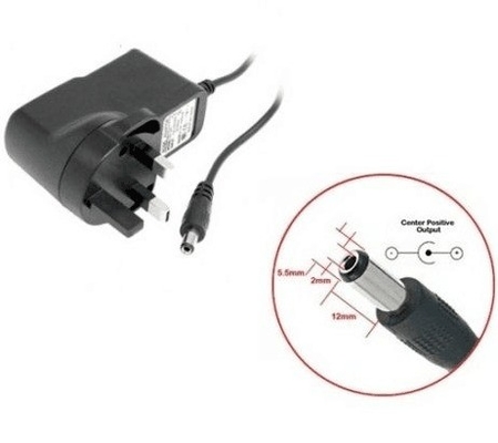 DC出力タイプ ブラックプラスチック 12V アダプター 6W 12W 1A 0.5A 12V 0.5A 電力供給