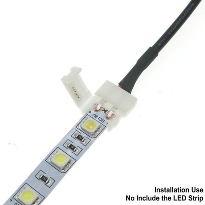 3528/5050 LED ストライプ 2Pin 女性プラグコネクタ DCケーブル 缶詰銅とPVC