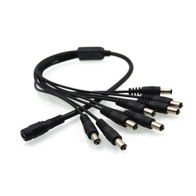 元の場所 DC電源分割器 アダプタケーブル 女性から男性 5.5x2.1mm CCTVカメラ