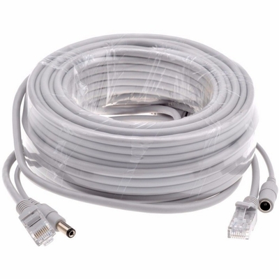 3/5/10/15/20/30M 50m グレー CAT5/CAT-5e イーサネット RJ45 DC パワー CCTV ネットワーク POE カメラ用のLANケーブル