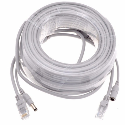 3/5/10/15/20/30M 50m グレー CAT5/CAT-5e イーサネット RJ45 DC パワー CCTV ネットワーク POE カメラ用のLANケーブル
