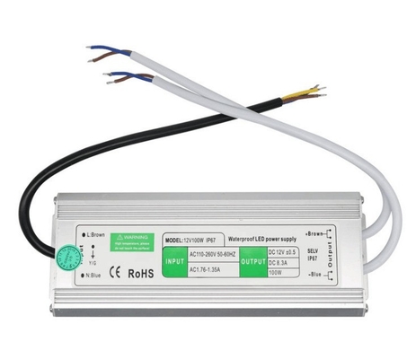 C-Power シルバー 防水 DC 12V 8.3A 10W 30W 50W 100W 120W 200W 300W IP67 電源