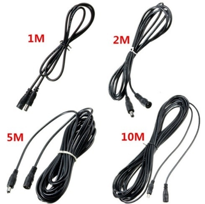 PVC断熱式 12V DC電源延長ケーブル CCTVカメラ/LED/DVR/PSUリード用 5.5 x 2.1mm