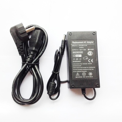 電子製品の電源 60W 12VDC出力電圧 EUプラグ 100-240V AC入力