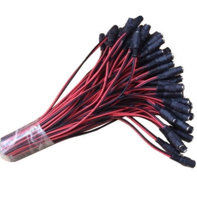 5.5x2.1mm 豚尾 男性 女性 DCケーブル CCTVカメラ LEDライト 12V 銅導体