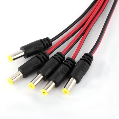 5.5x2.1mm 豚尾 男性 女性 DCケーブル CCTVカメラ LEDライト 12V 銅導体