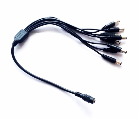 電源 5.5*2.1 DC接続器 オープンワイヤケーブルと多コアPVCジャケット