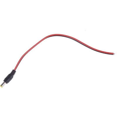 DC 5.5*2.5mm 5525 30cm 男性電源ジャックプラグ IEC 女性端タイプを持つ銅コードワイヤケーブル