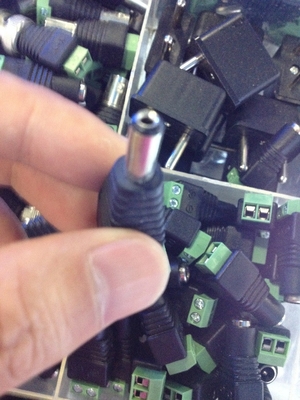 DC 5.5 x 2.1mm パワー 男性 ジャック アダプター ケーブル プラグ コネクタ CCTV/LED 性別 女性