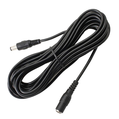 PVCジャケット 2V DC電源延長ケーブル 5.5 x 2.1mm CCTVカメラ/LED/DVR/PSUリード