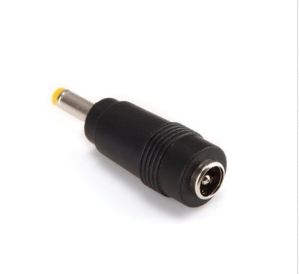 ブラックアダプター DC電源プラグ 5.5x1.7mm 男性から 5.5x2.1mm 女性ジャックコネクタ
