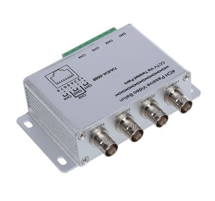 ビデオトランスミッション 4CH CAT5 HD UTP ビデオ バラン BNC 女性トランシーバー RJ45 CCTVシステム