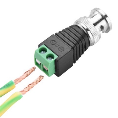 CAT5 to BNC コアシアルビデオ バラン 2.1mm 男性DC電源接続キット AF CCTVアクセサリーとして
