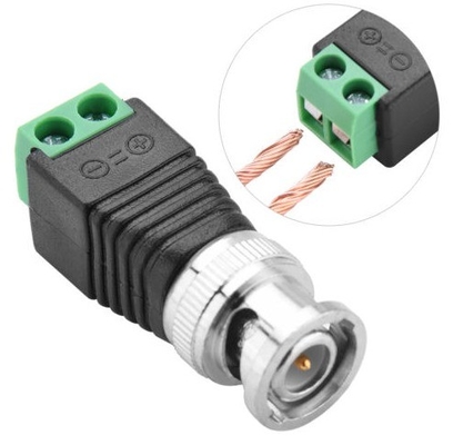 CAT5 to BNC コアシアルビデオ バラン 2.1mm 男性DC電源接続キット AF CCTVアクセサリーとして