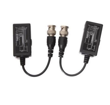 黒のCCTVBNCからRJ45ビデオバルーン DC電源拡張子によるEthernet Cat5/6ケーブル
