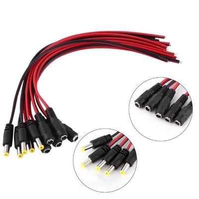 CE認定 男性用ケーブルプラグワイヤー 5.5*2.1mm 12V DC パワーピグテイル CCTVセキュリティ