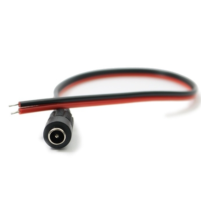 27/30cm 長さ DC 電源 女性ケーブル 接続器 リード ピッグテール ワイヤー CCTV ジャック カメラプラグ