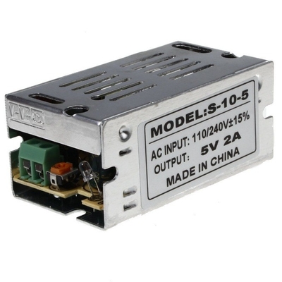 恒電圧 10W 5V 2A LED ストライプ CCTV 電気機器の電源