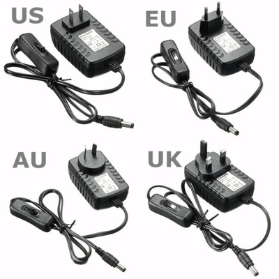 EU US UK プラグ 100-240VからDC 12V電源アダプタ
